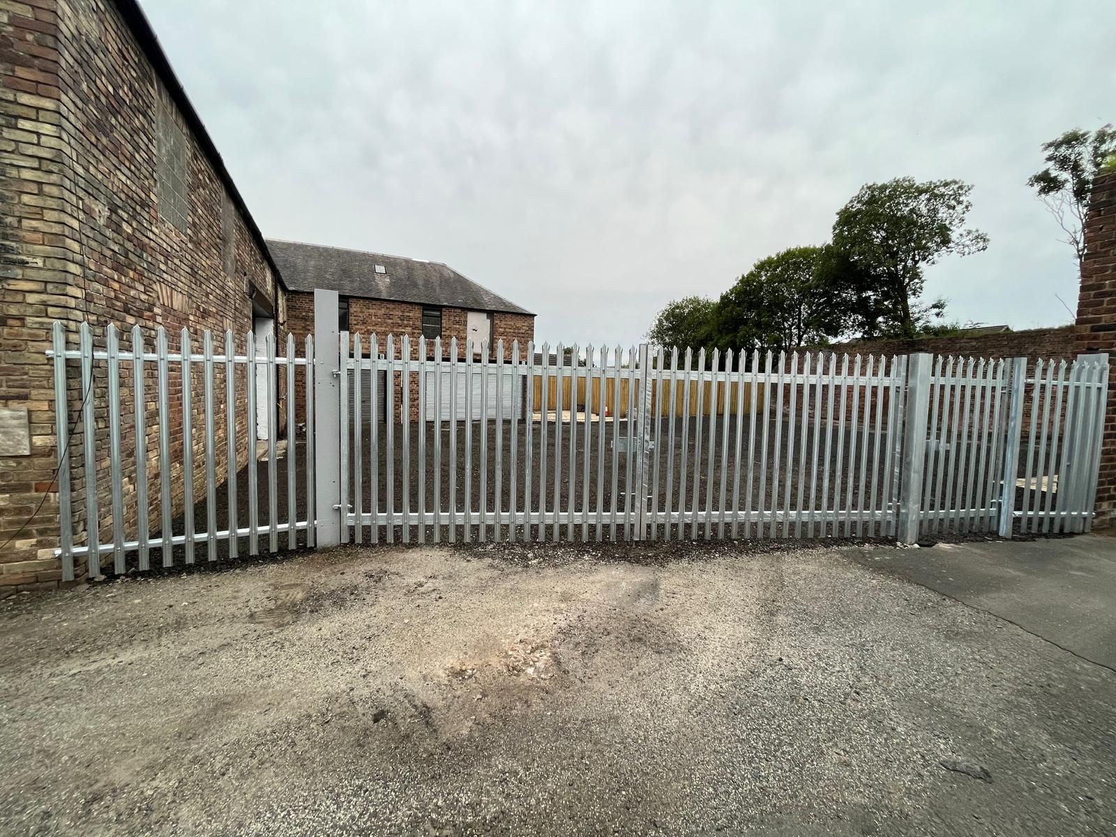 Secure gated yard at Ayrshire's storage facility. 